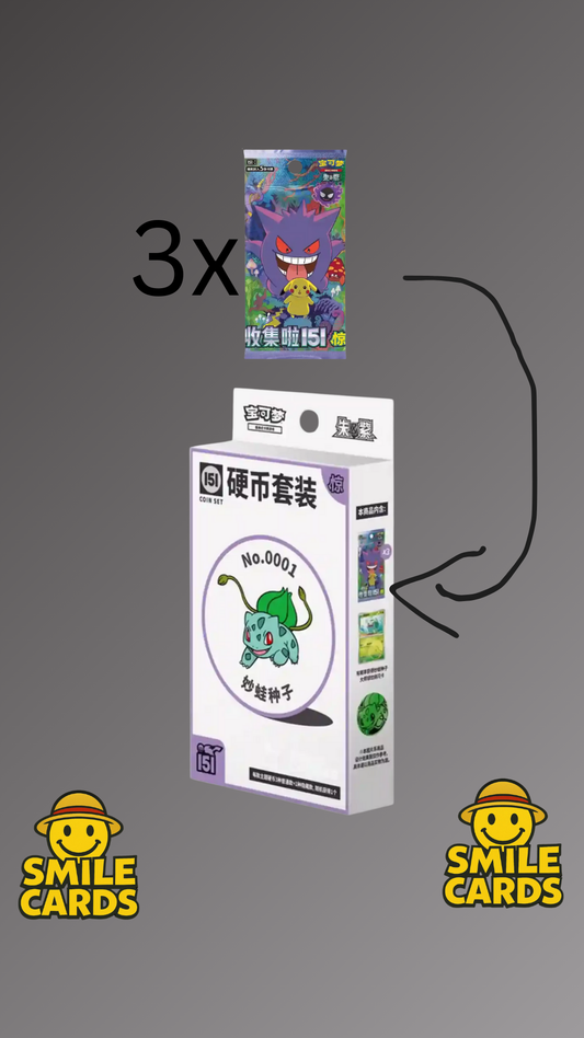 Pokémon Box - "Collect 151 Surprise Coin Set" (CN)