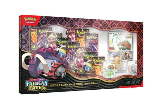 Pokemon TCG - Scarlet & Violet 4.5: Paldean Fates Premium Collection - Englisch - Great Tusk EX & Iron Treads EX