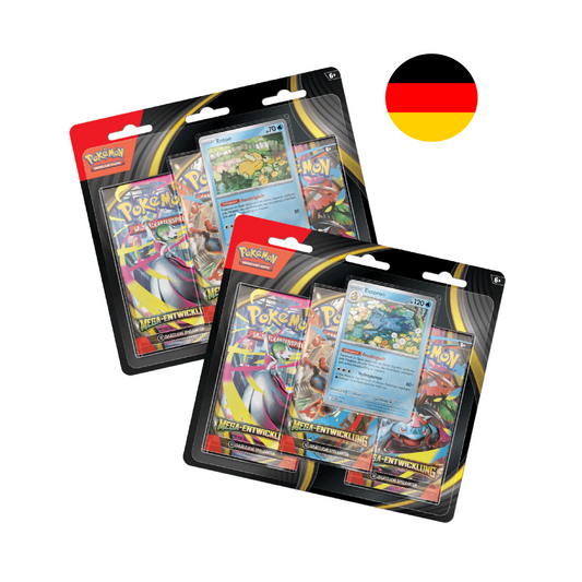 Pokémon 3er Blister Mega Entwicklungen Deutsch Pokémon Karten Set