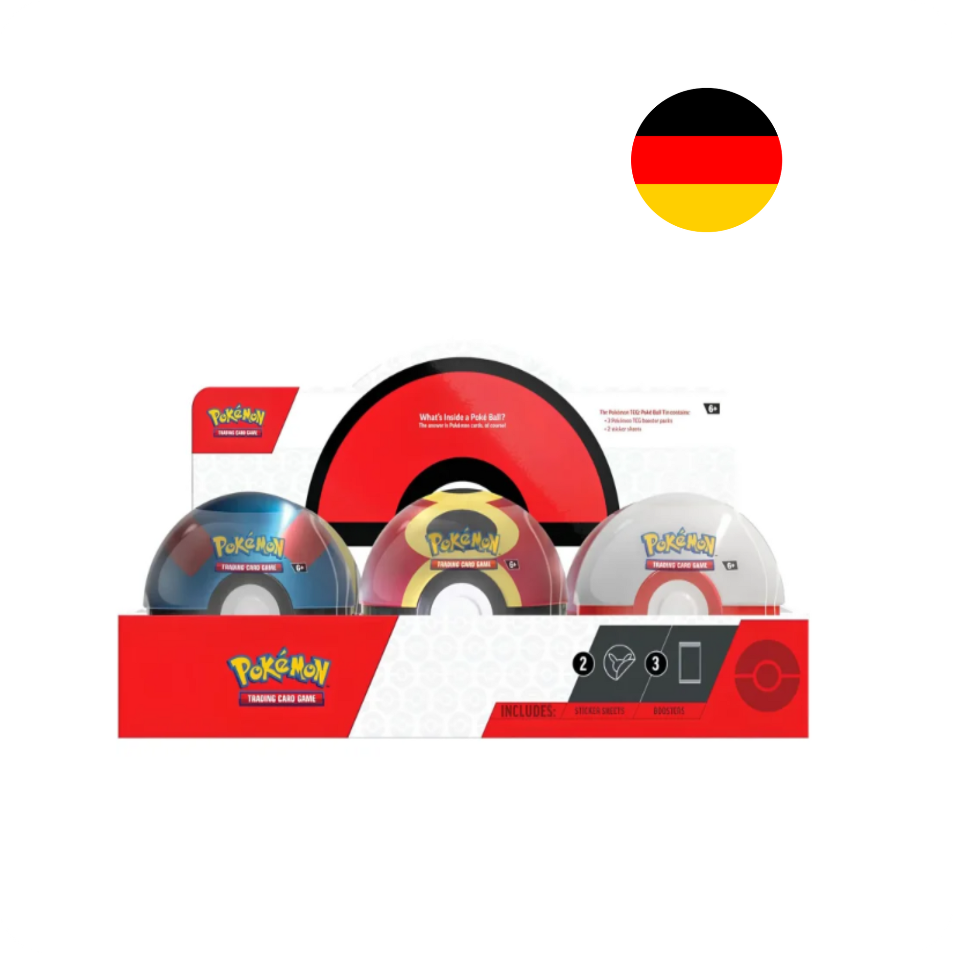 Pokémon Pokéball Tins Herbst 2025 Deutsch Pokémon Karten Tin Einzel oder 6er Display