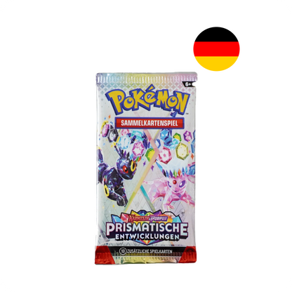 Pokémon Prismatische Entwicklung Booster Pack Deutsch & Englisch Pokémon Karten