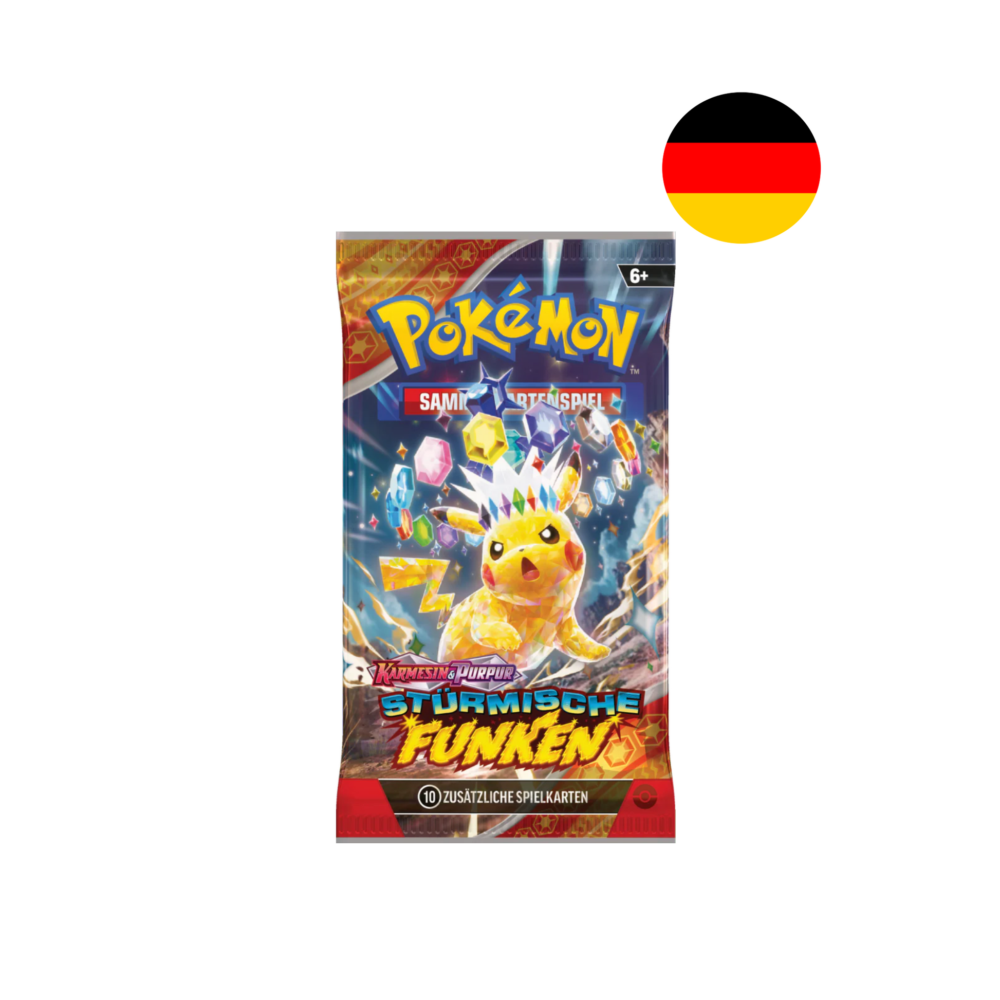 Pokémon Stürmische Funken Booster Pack Deutsch & Englisch Karmesin & Purpur