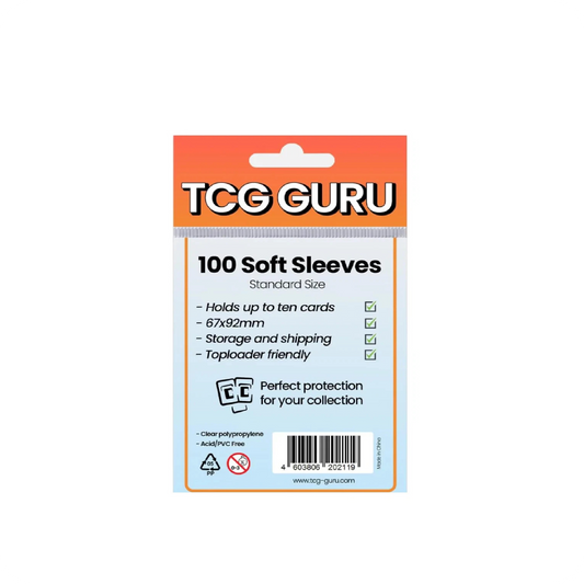 TCG Guru Soft Sleeves 100 Stück Kartenhüllen für Sammelkarten